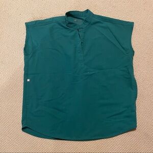 Figs Rafaela Scrub Top Hunter Green